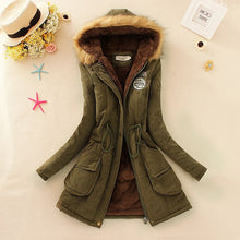Load image into Gallery viewer, 2019 basic winter coat women oversize warm hooded jacket
