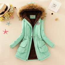 Load image into Gallery viewer, 2019 basic winter coat women oversize warm hooded jacket