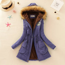 Load image into Gallery viewer, 2019 basic winter coat women oversize warm hooded jacket
