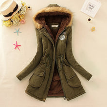 Load image into Gallery viewer, 2019 basic winter coat women oversize warm hooded jacket