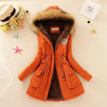 Load image into Gallery viewer, 2019 basic winter coat women oversize warm hooded jacket