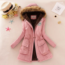 Load image into Gallery viewer, 2019 basic winter coat women oversize warm hooded jacket