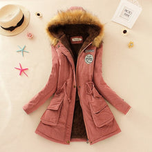 Load image into Gallery viewer, 2019 basic winter coat women oversize warm hooded jacket