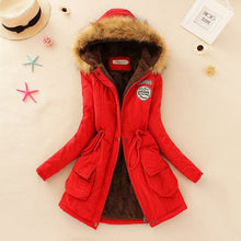 Load image into Gallery viewer, 2019 basic winter coat women oversize warm hooded jacket