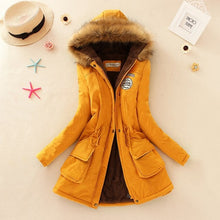 Load image into Gallery viewer, 2019 basic winter coat women oversize warm hooded jacket