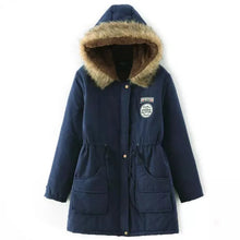 Load image into Gallery viewer, 2019 basic winter coat women oversize warm hooded jacket